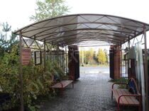 кованные навесы из поликарбоната (5)